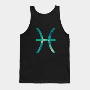 Pisces Zodiac Watercolor Design Tank Top